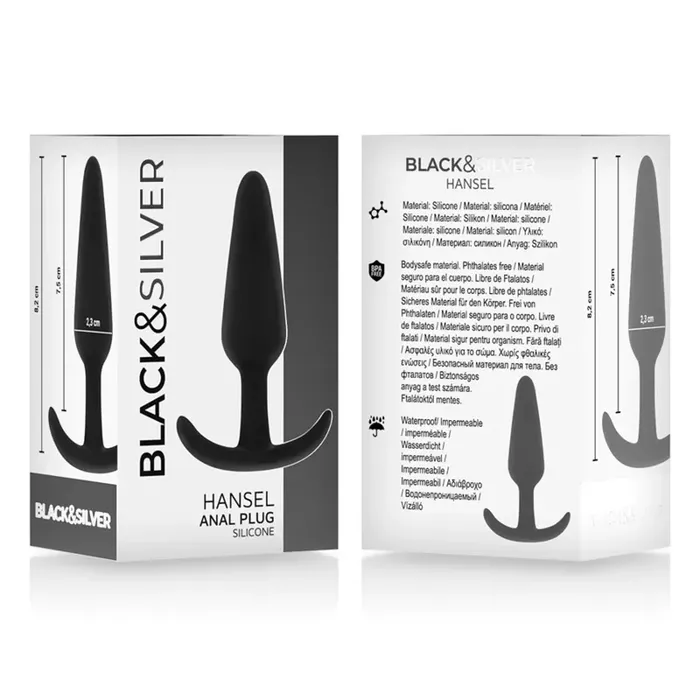 Анальная пробка black&silver HANSEL силикон S Photo 5