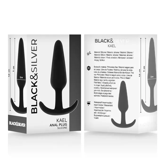 Анальная пробка BLACK&SILVER Kael, размер M Photo 5
