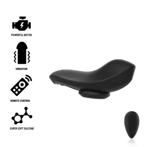 Valkājamas silikona vibrējošas biksītes black&silver, modelis D-234387 — silikons, USB uzlādējams, bezroku lietošana