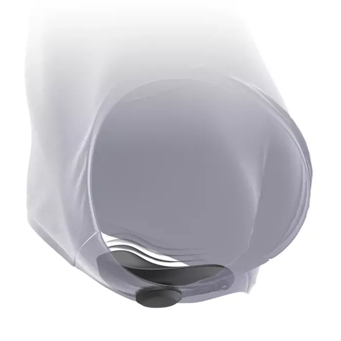Valkājamas silikona vibrējošas biksītes black&silver D-234387 Photo 5