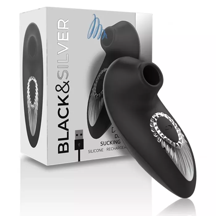 Сосущий вибратор black&silver DRAKE DELUXE D-234391 Photo 5