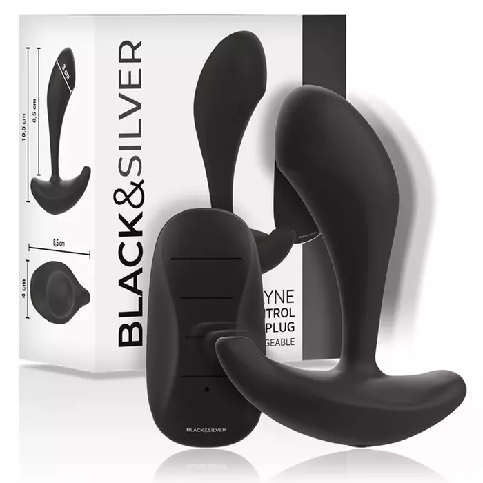 Анальная пробка black&silver D-Wayne Photo 2
