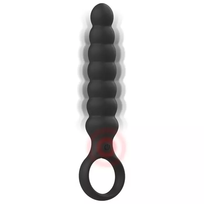 Анальные бусы black&silver BOB — силикон Photo 4
