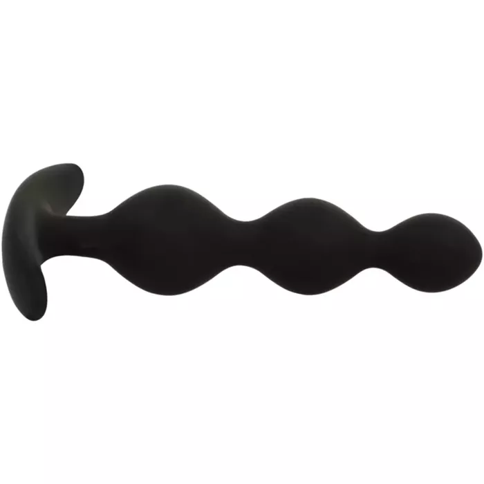 Анальные бусы black&silver Rupert — силикон, 10 см Photo 4