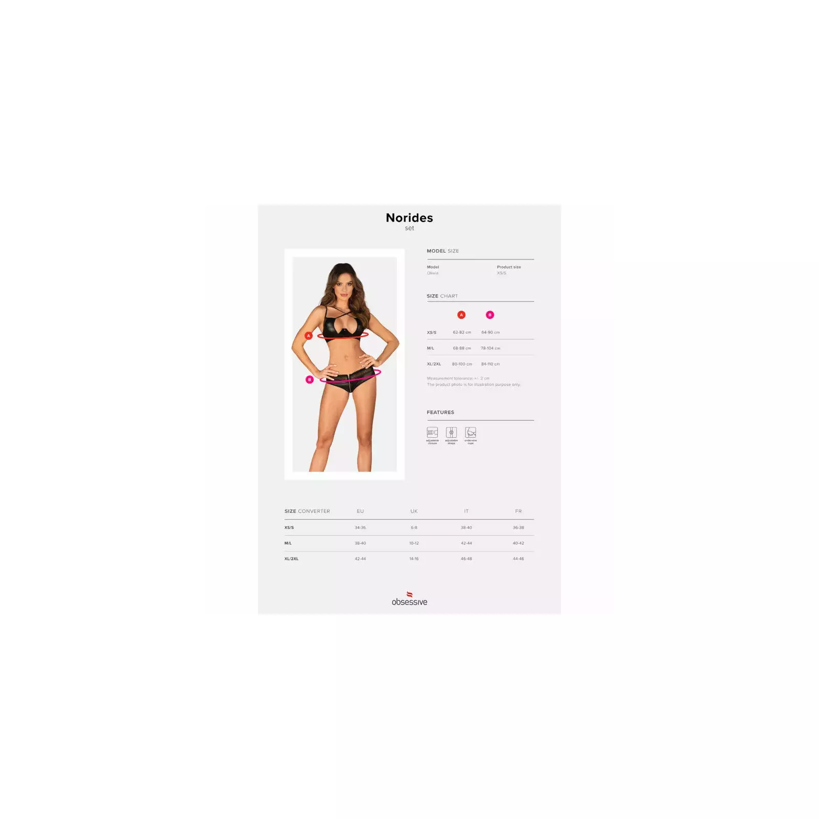Apakšveļa OBSESSIVE M/L D-235988 Photo 7