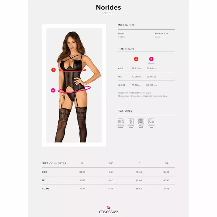 Corset OBSESSIVE D-235998 size XL/2XL Photo 7