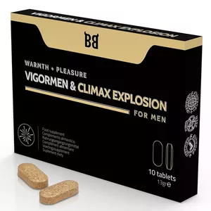 BLACKBULL BY SPARTAN - VIGORMEN & CLIMAX EXPLOSION WARMTH + PLEASURE FOR MEN 10 TABLETS