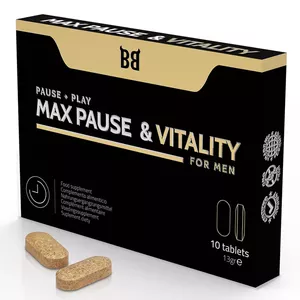 BLACKBULL BY SPARTAN - MAX PAUSE & VITALITY PAUSE + PLAY FOR MEN 10 TABLETS