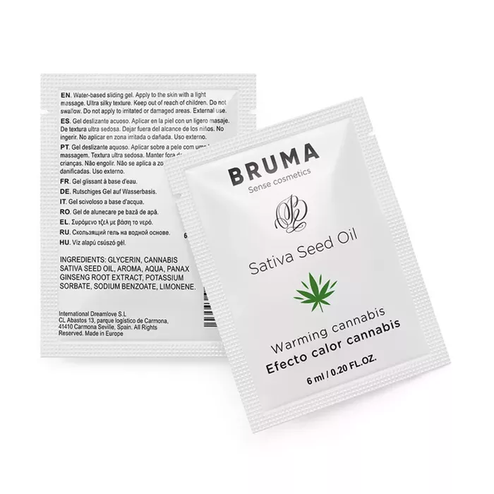BRUMA Sativa Seed Oil warming sliding gel 6 ml Photo 2