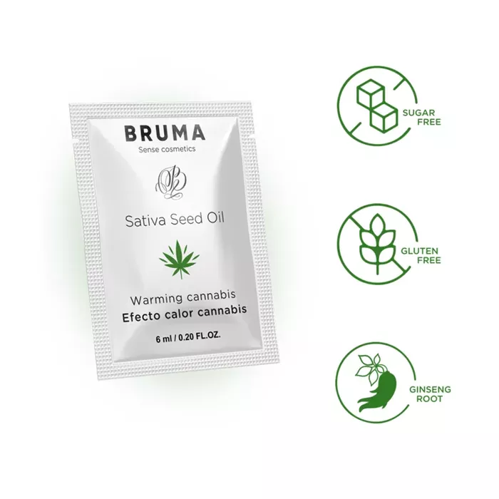 BRUMA Sativa Seed Oil warming sliding gel 6 ml Photo 3