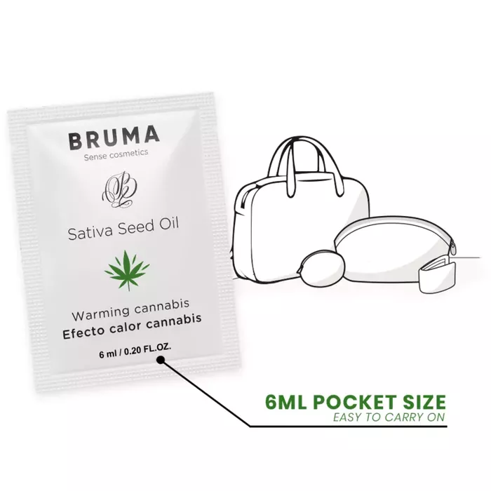 BRUMA Sativa Seed Oil warming sliding gel 6 ml Photo 4