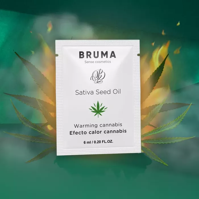 BRUMA Sativa Seed Oil warming sliding gel 6 ml Photo 6