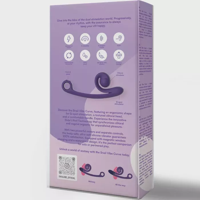 Силиконовый вибратор Snail Vibe Curve — Snail Vibe Photo 5