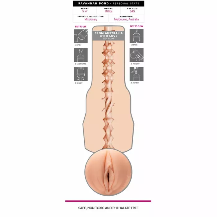 Fleshlight Savannah Bond D-236159 masturbator, 25 cm Photo 7