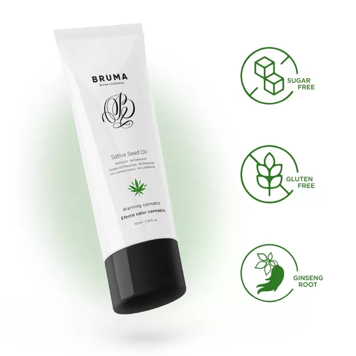 Personal lubricant gel BRUMA Sativa seed oil 100 ml Photo 2