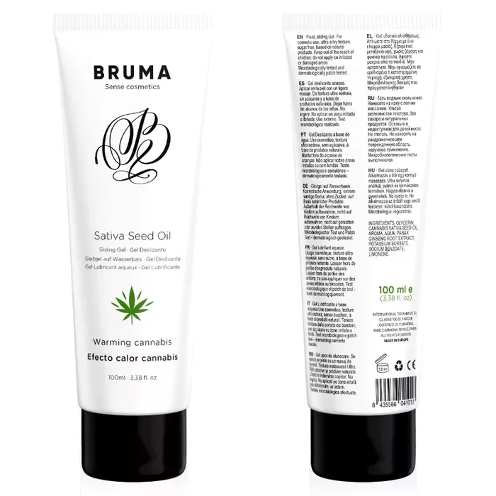 Personal lubricant gel BRUMA Sativa seed oil 100 ml Photo 5