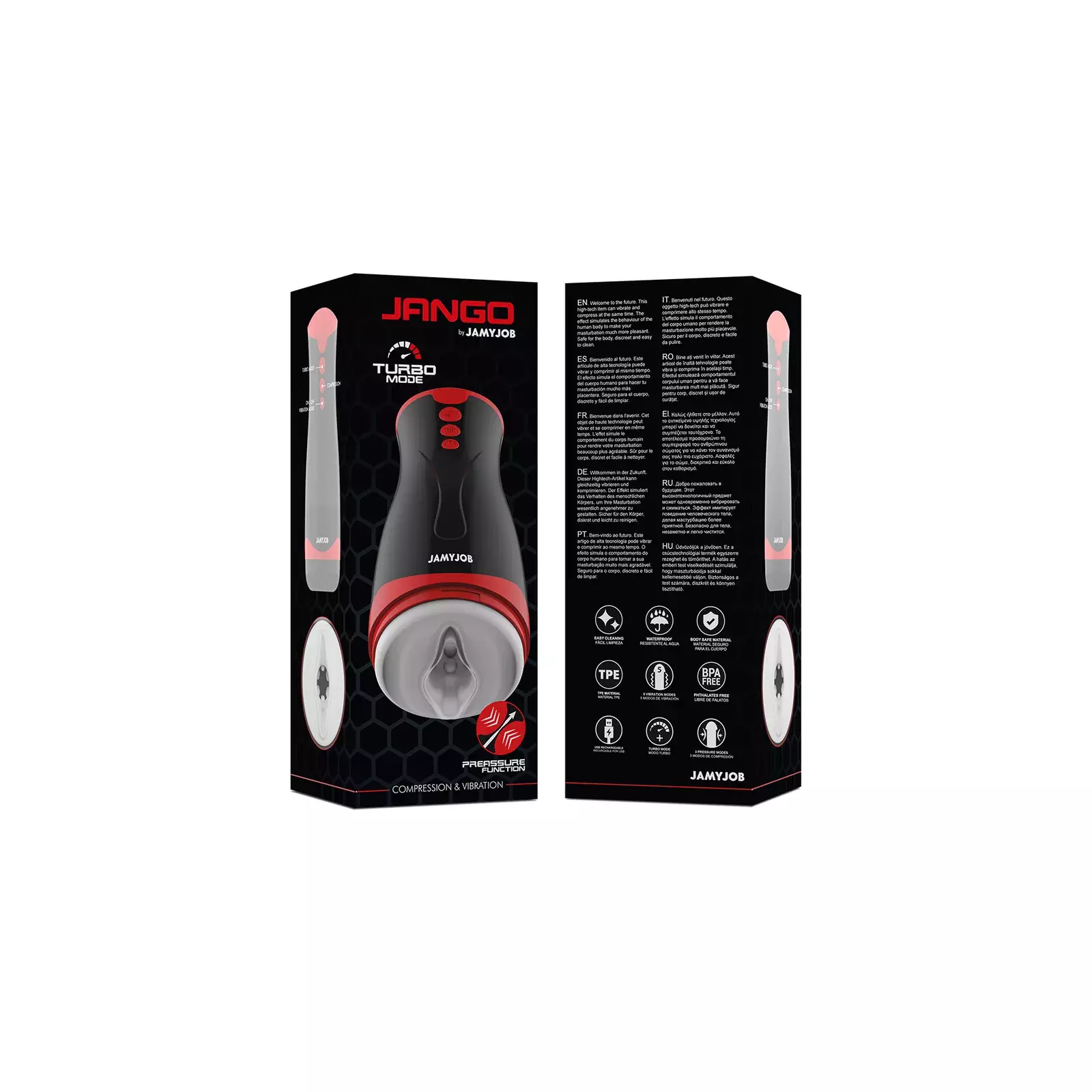 Masturbators JAMYJOB JANGO COMPRESSION AND VIBRATION Photo 8