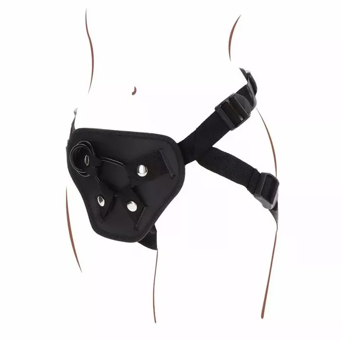 Strap-on siksna GET REAL Deluxe Harness melna Photo 5
