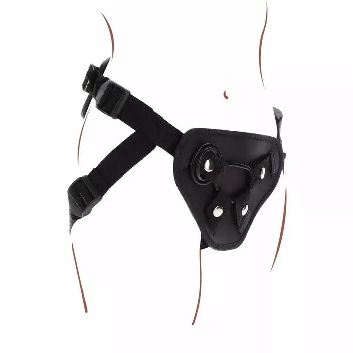 Strap-on siksna GET REAL Deluxe Harness melna Photo 6