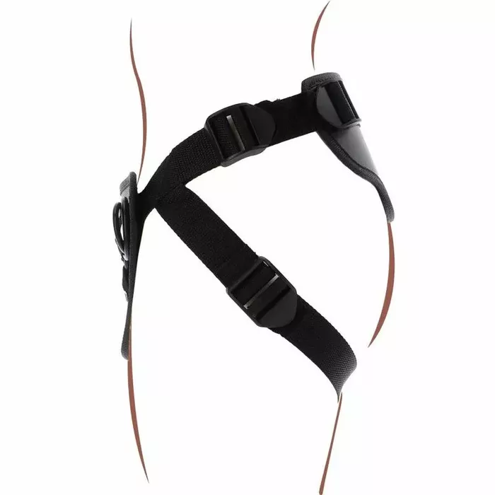 Strap-on siksna GET REAL Deluxe Harness melna Photo 7