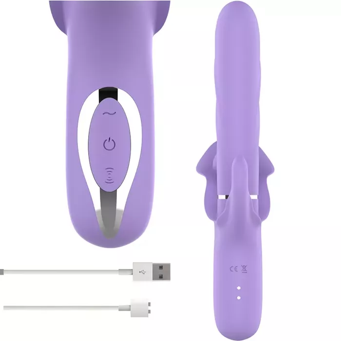 Vibrators INTENSE Billie — uzlādējams ar sūkšanu un pulsāciju Photo 5