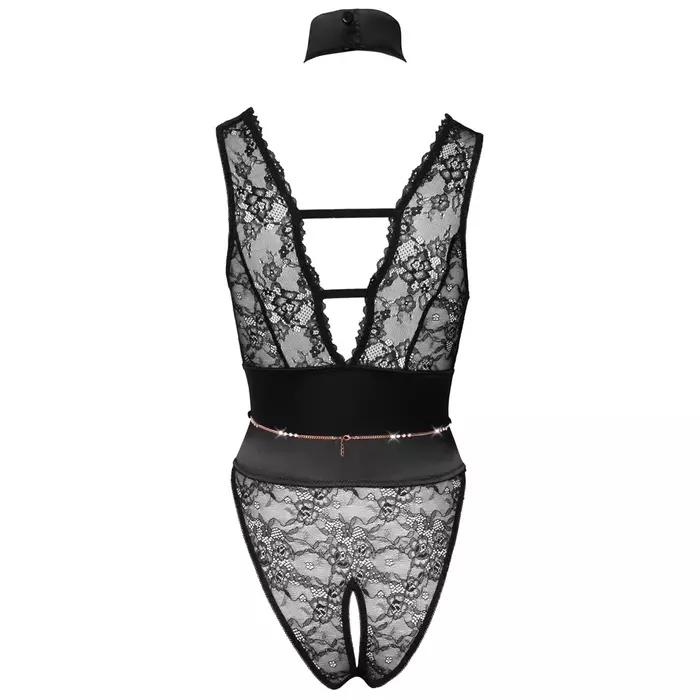 abierta fina Body Rhinestones S bodysuit Photo 7