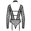 Боди (кружево) Cottelli Collection Body Lace L — чёрный L Photo 7