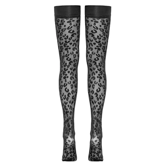 Чулки самодержащиеся Cottelli Collection leo 30 den Photo 6