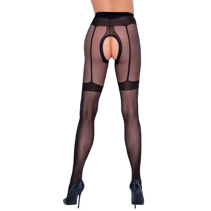Zeķbikses Cottelli Collection Crotchless Tights 4 Photo 3