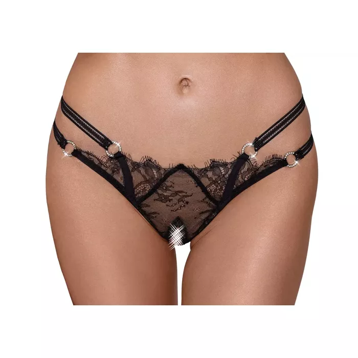Стринги Cottelli Collection Crotchless String M/L Photo 2