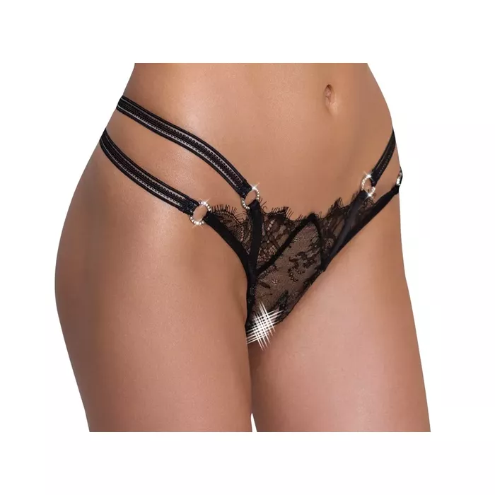 Стринги Cottelli Collection Crotchless String M/L Photo 3