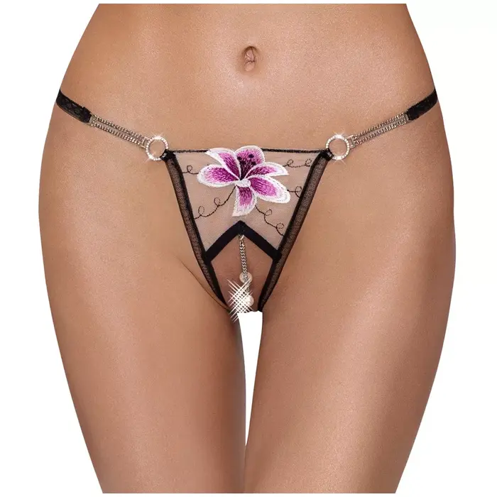 Тонг Cottelli Collection String Flower S/M Photo 2