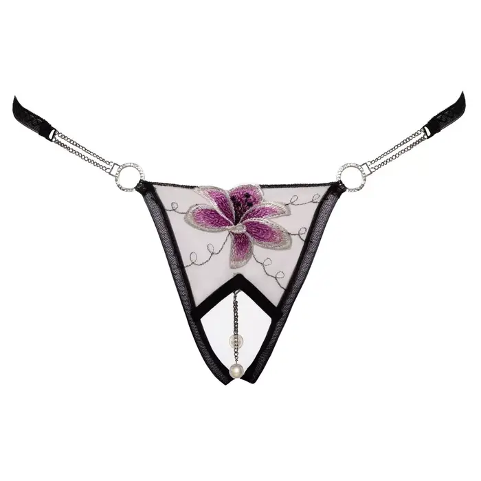 Тонг Cottelli Collection String Flower S/M Photo 5