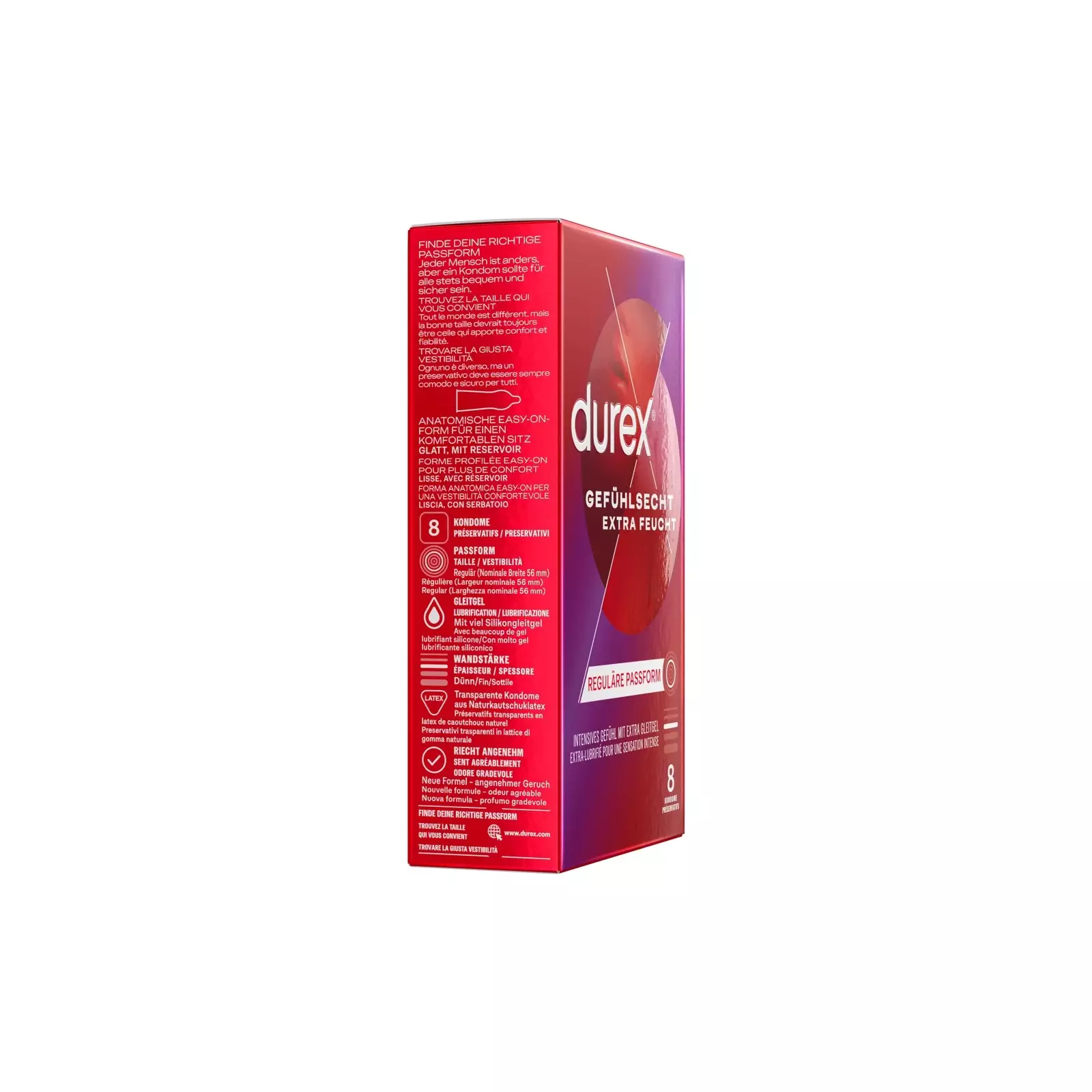 Durex Gefühl Extra Lubricated Condoms, 8 Pieces Photo 8