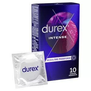 Male condom Durex Intense Orgasmic, smooth surface, 10 pcs.