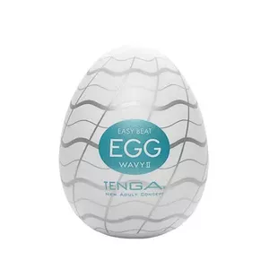Tenga Egg Wavy II Egg masturbator Thermoplastic elastomer (TPE)