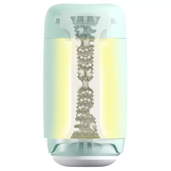 Masturbator Tenga Puffy Mint Green — reusable silicone Photo 3