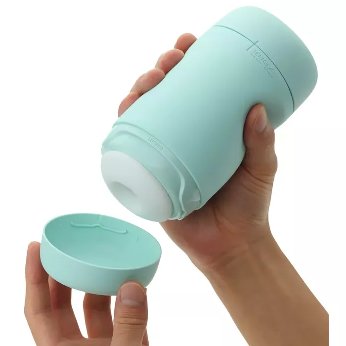 Masturbator Tenga Puffy Mint Green — reusable silicone Photo 9