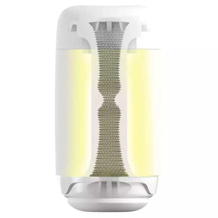 Tenga Puffy Sugar White masturbator — compact squeeze cup Photo 3