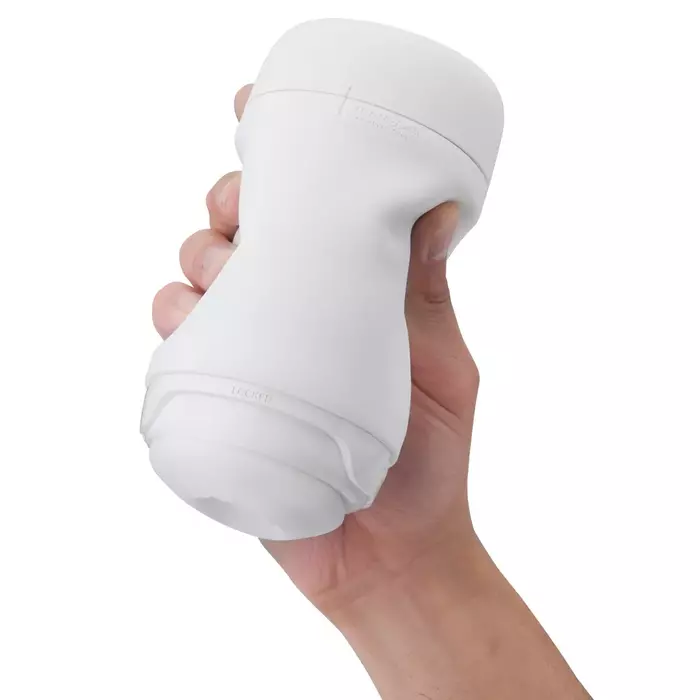 Tenga Puffy Sugar White masturbator — compact squeeze cup Photo 7