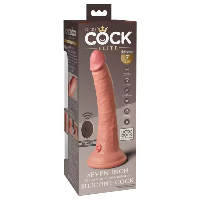 King Cock KCE 7 DD Vibrating Cock dildo Photo 6