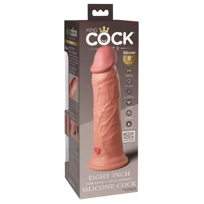 King Cock Elite KCE 8 DD vibrating dildo — 22 cm Photo 6