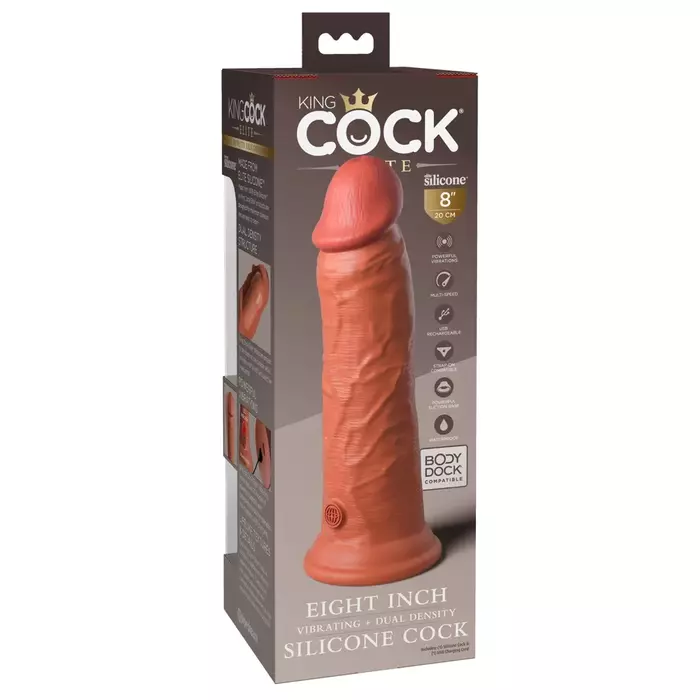 Dildo King Cock Elite KCE 8" — vibrating dual-density Photo 6