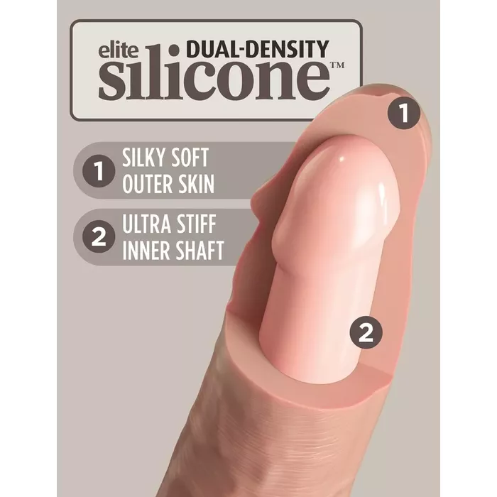 Vibrating silicone dildo King Cock KCE 9 DD Photo 4