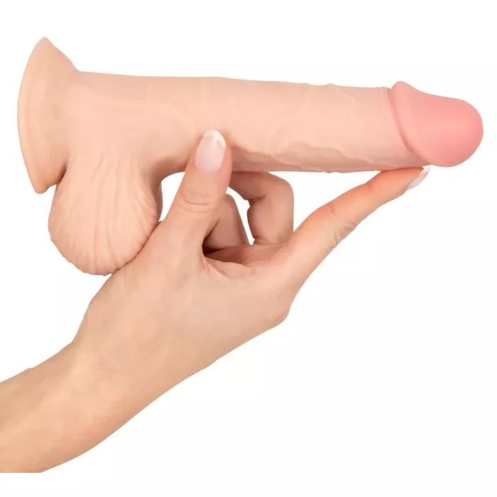 Dildo nature skin NS Dildo with movable skin 19 cm Photo 7