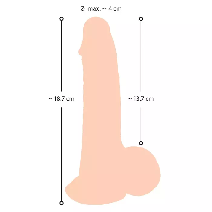 Dildo nature skin NS Dildo with movable skin 19 cm Photo 10