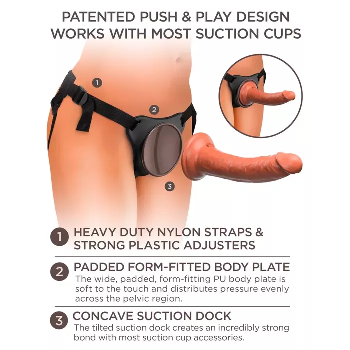 Strap‑on King Cock Comfy Silicone B Dock Kit Photo 10