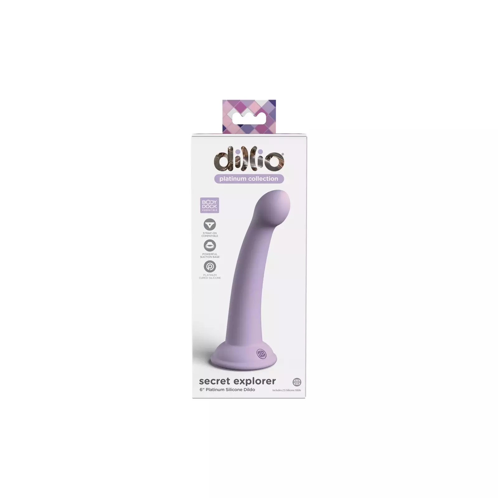Dildo DP Secret Explorer Purple 6inc Photo 6