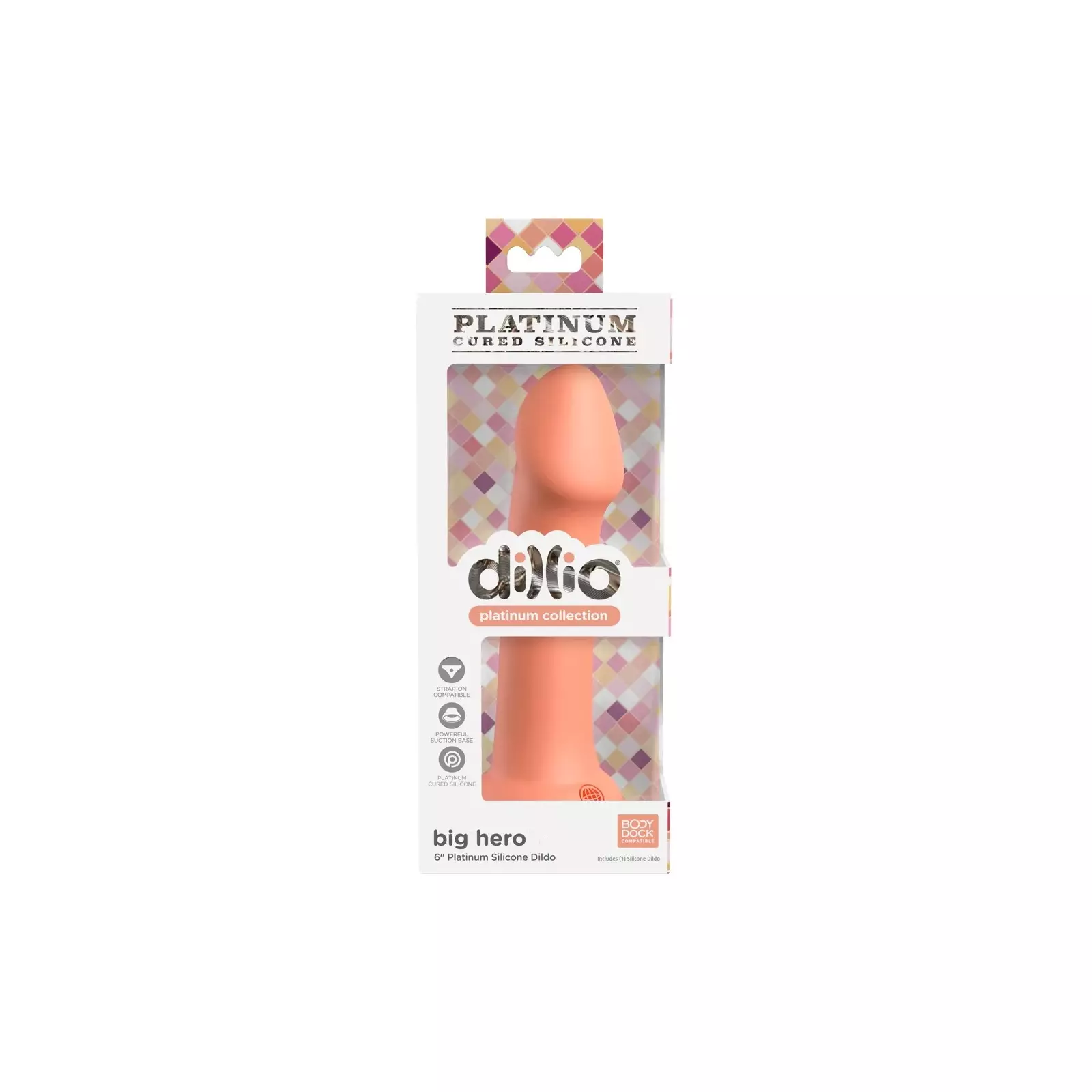 Dildo DP Big Hero Peach 6 inch Photo 5