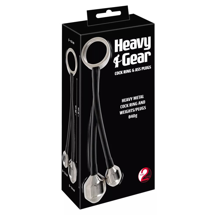Heavy Gear dzimumlocekļa gredzens un anālie spraudņi, modelis 05385580000 Photo 1